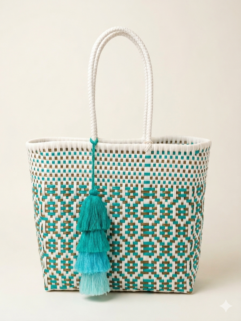 Classic Tote | Coastal Blue Sierra Weave