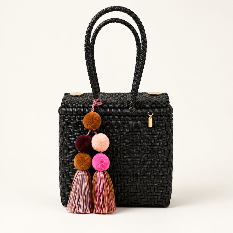 Mini Basket | Black Sierra Diamond Weave