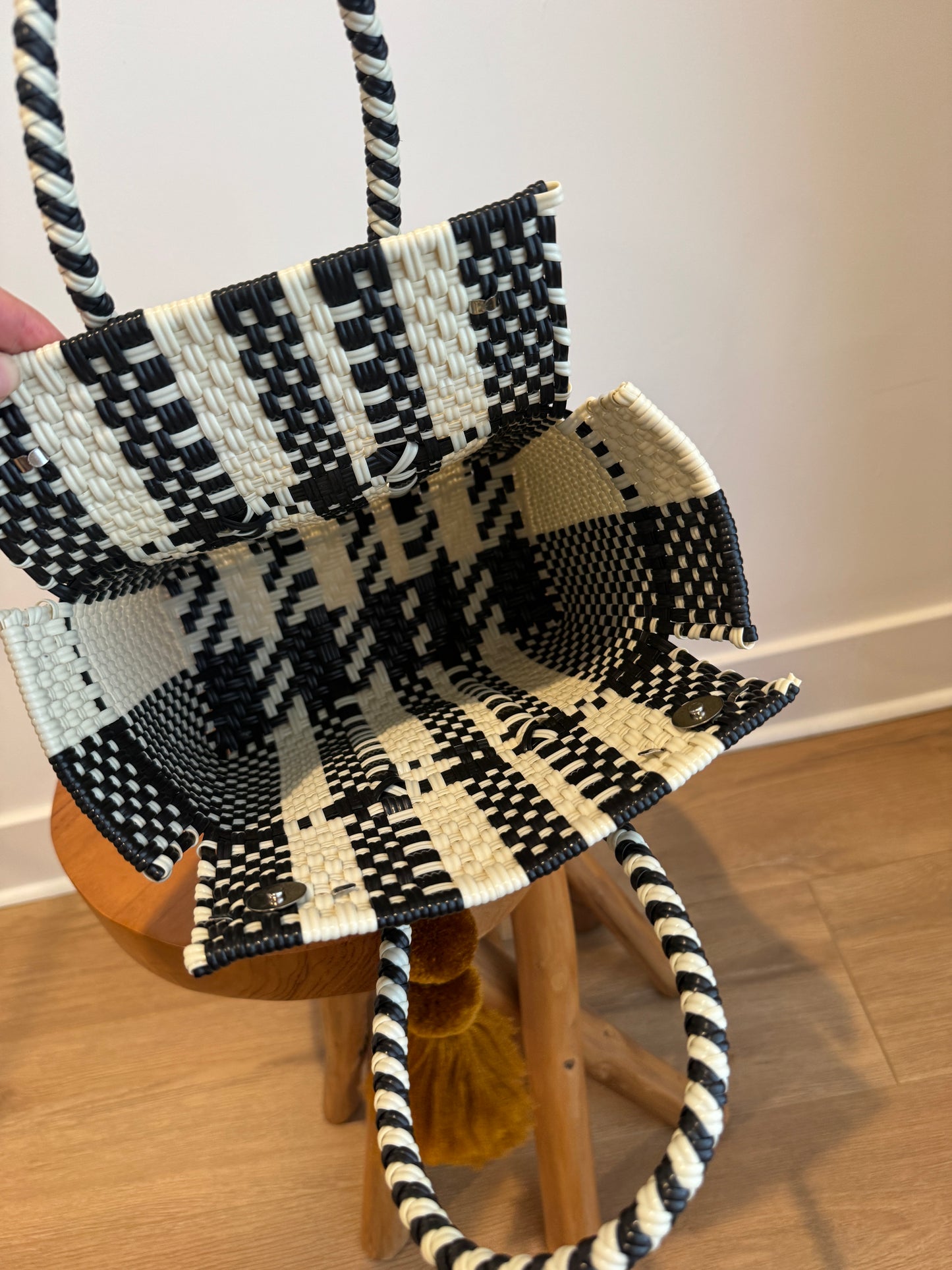 Mini Basket | Onyx and Bone Camino Stripe