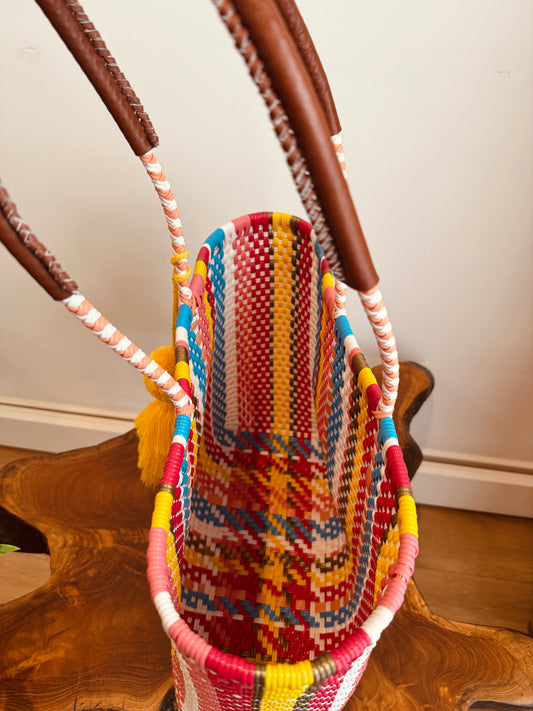 Camila Tote Bag w/ Leather Straps | Large