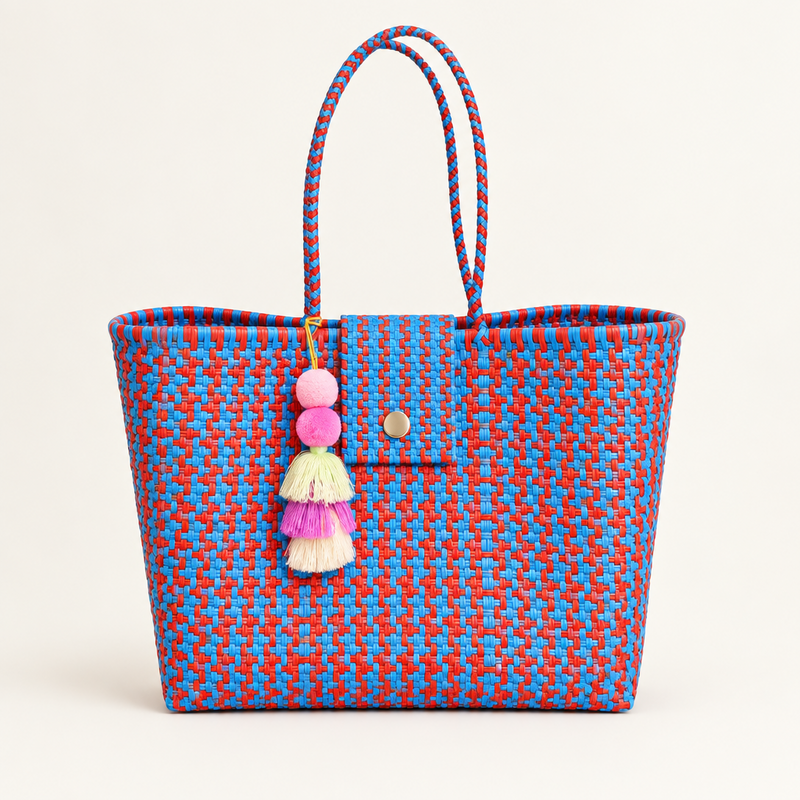 Playa Grande Tote | Sunset Azul Geometric