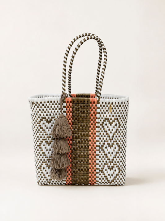 Classic Tote | Peach Sand Hearts