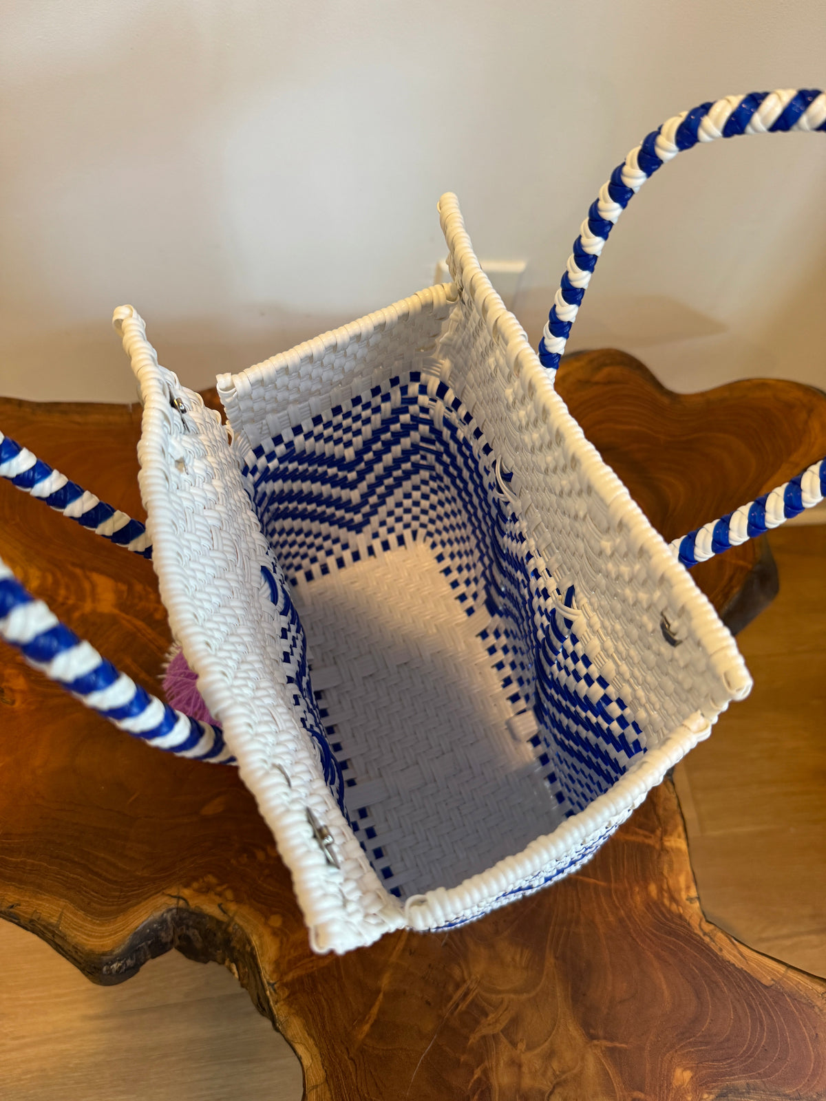 Mini Basket | Azure Cheveron