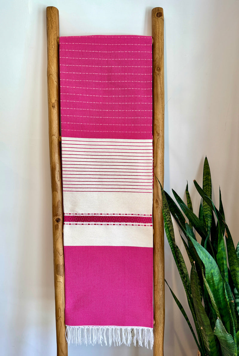 Handwoven Mexican Cotton Throw | Rosa
