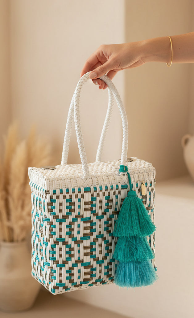 Mini Basket | Coastal Blue Sierra Weave