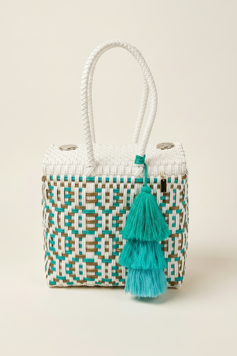 Mini Basket | Coastal Blue Sierra Weave