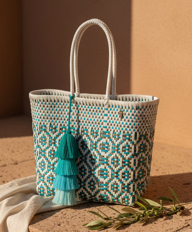 Classic Tote  | Coastal Blue Sierra Weave