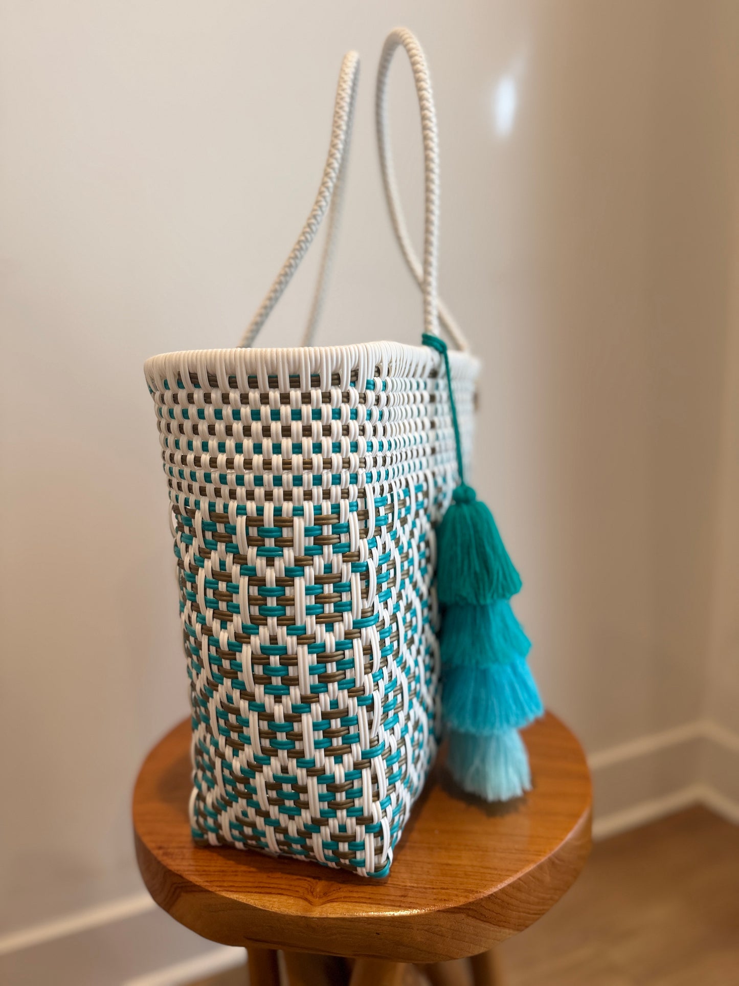 Classic Tote  | Coastal Blue Sierra Weave