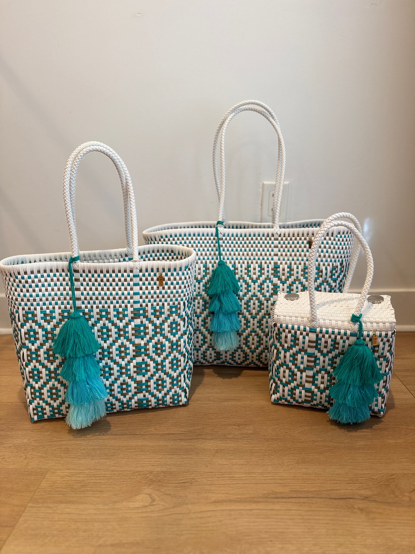 Classic Tote  | Coastal Blue Sierra Weave