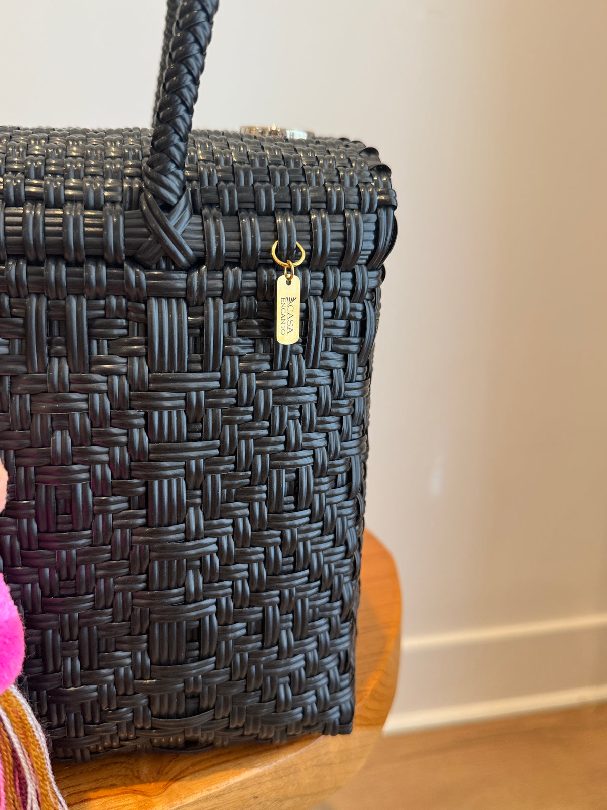 Mini Basket | Black Sierra Diamond Weave
