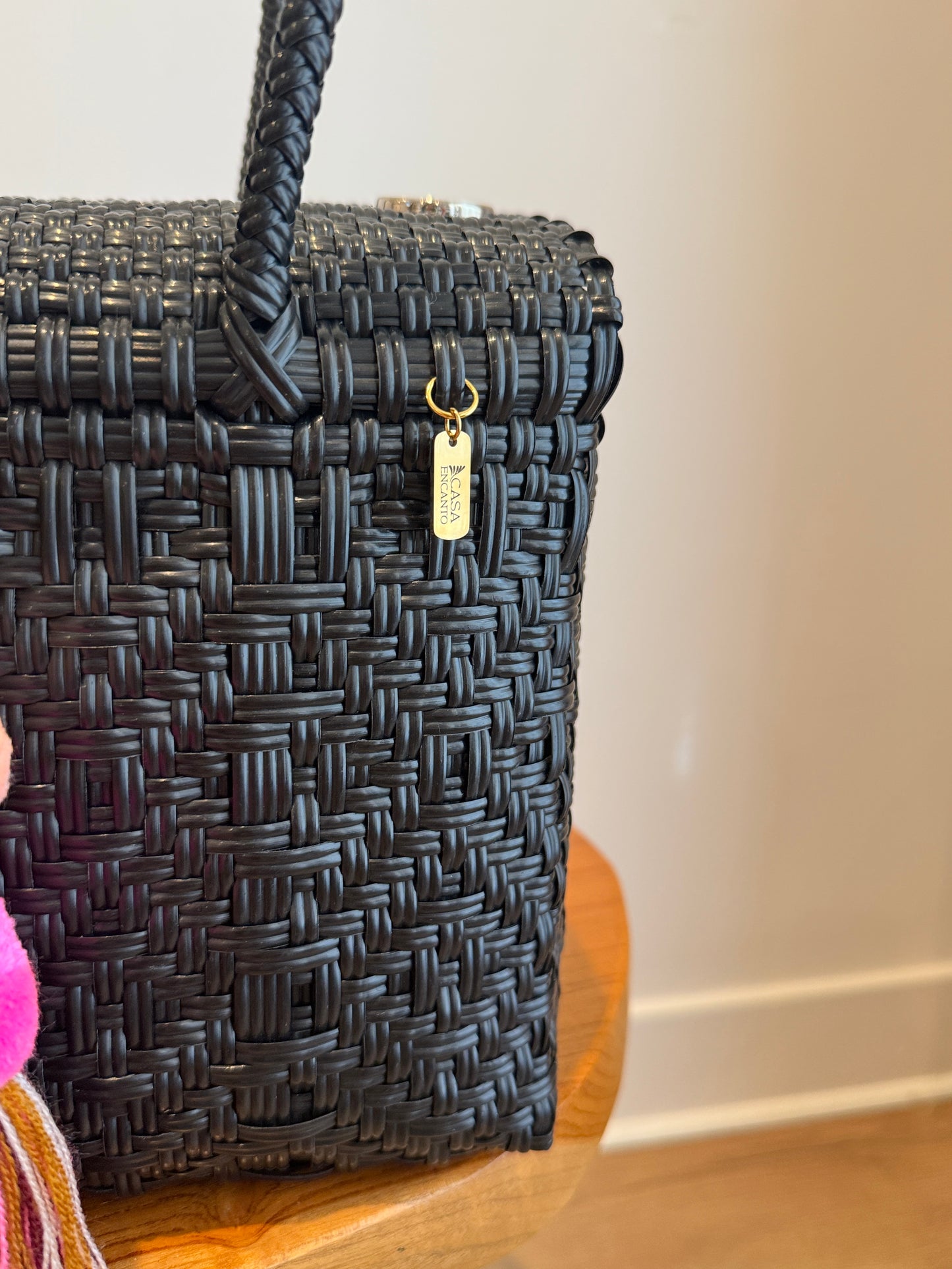 Mini Basket | Black Sierra Diamond Weave