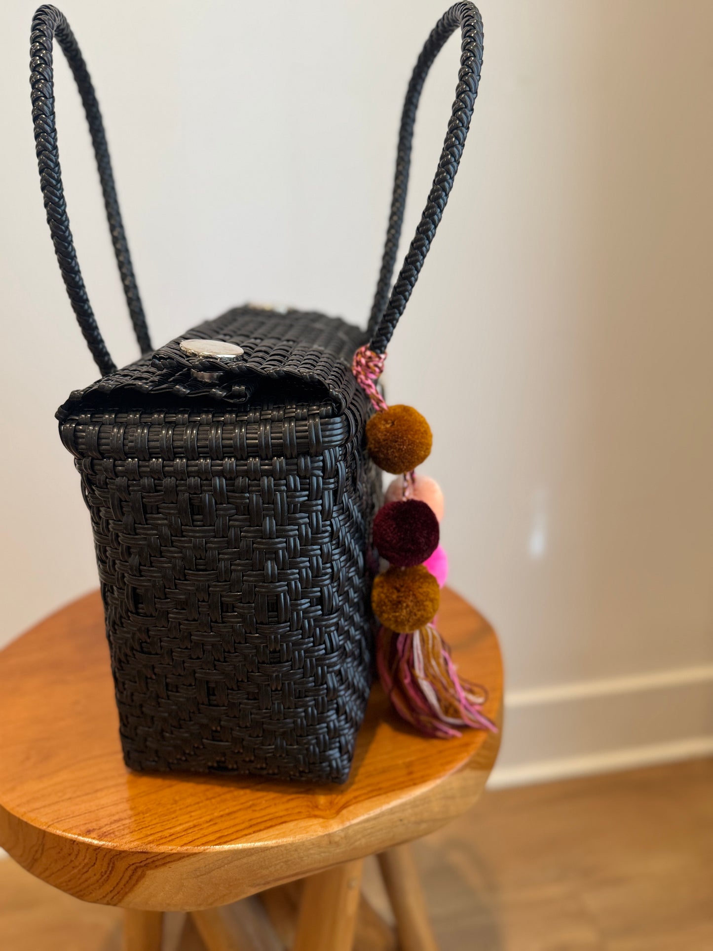 Mini Basket | Black Sierra Diamond Weave