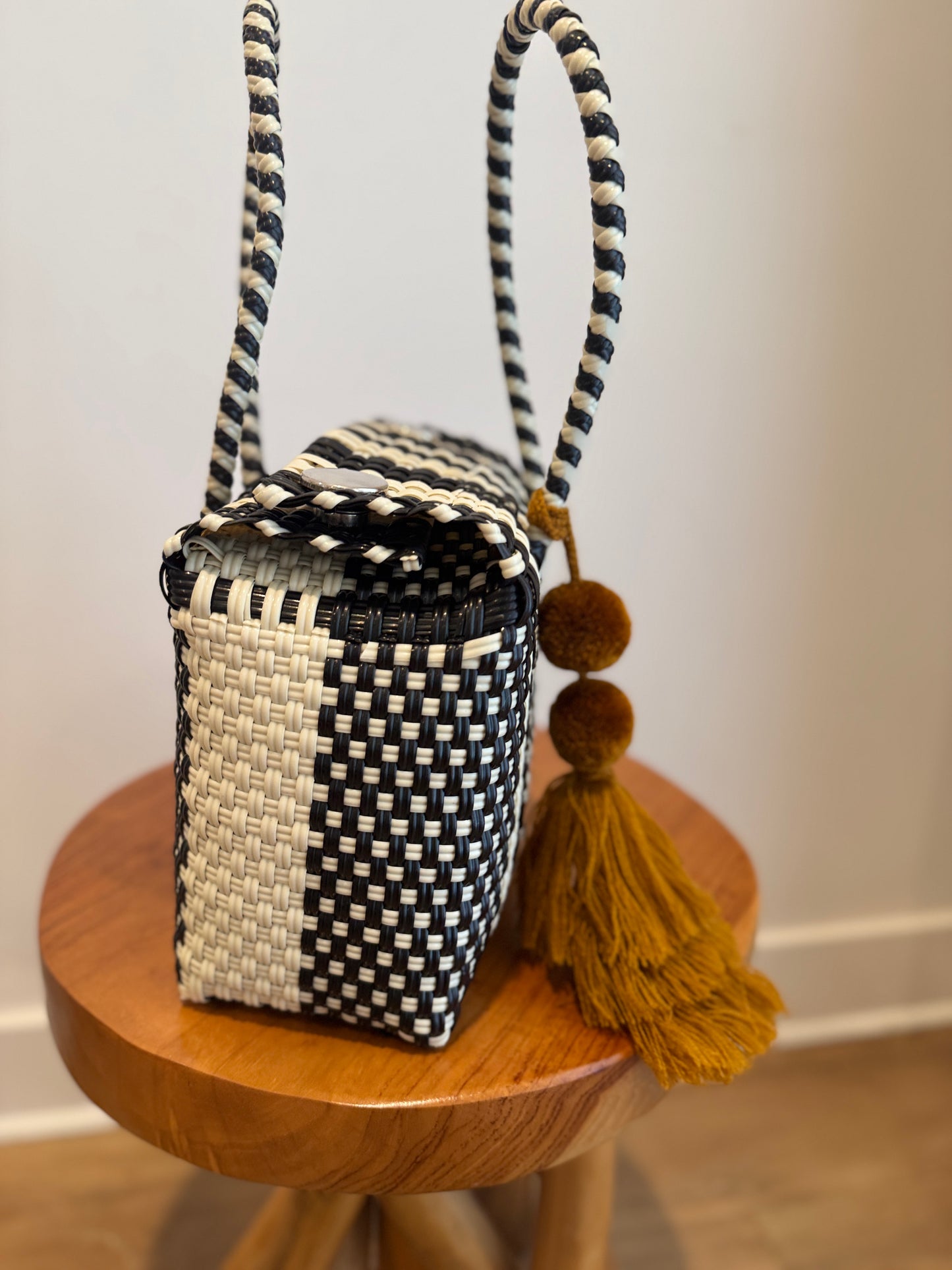 Mini Basket | Onyx and Bone Camino Stripe