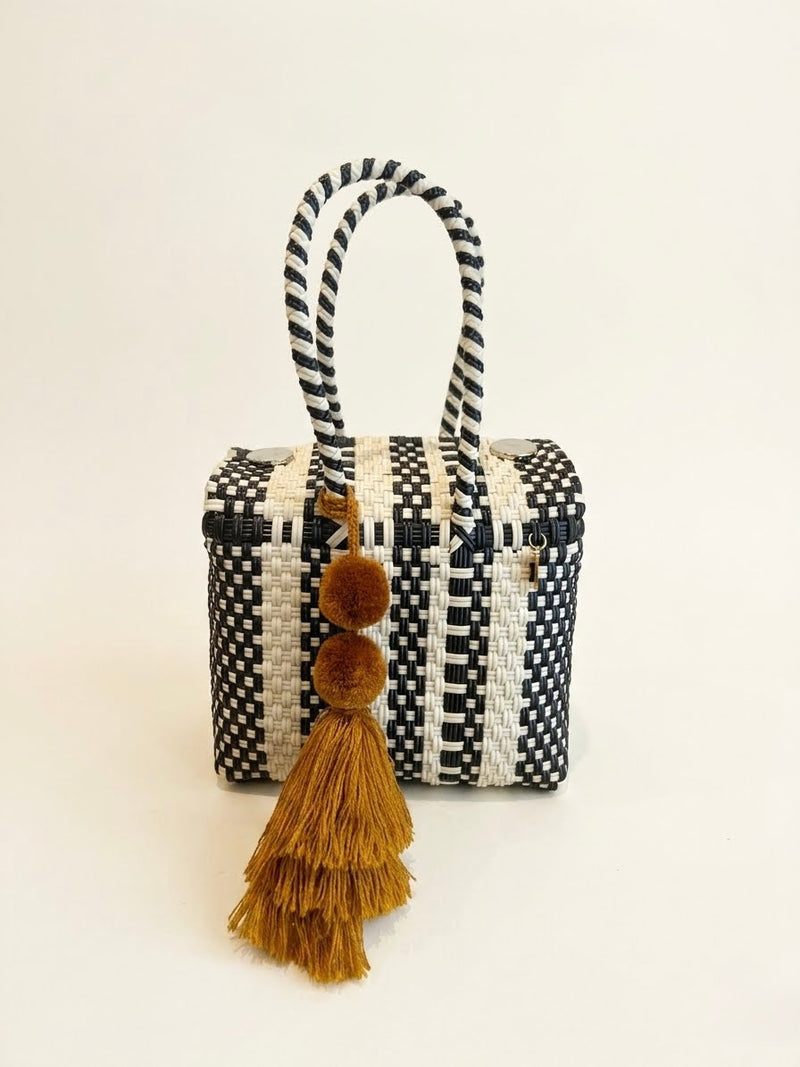 Mini Basket | Onyx and Bone Camino Stripe