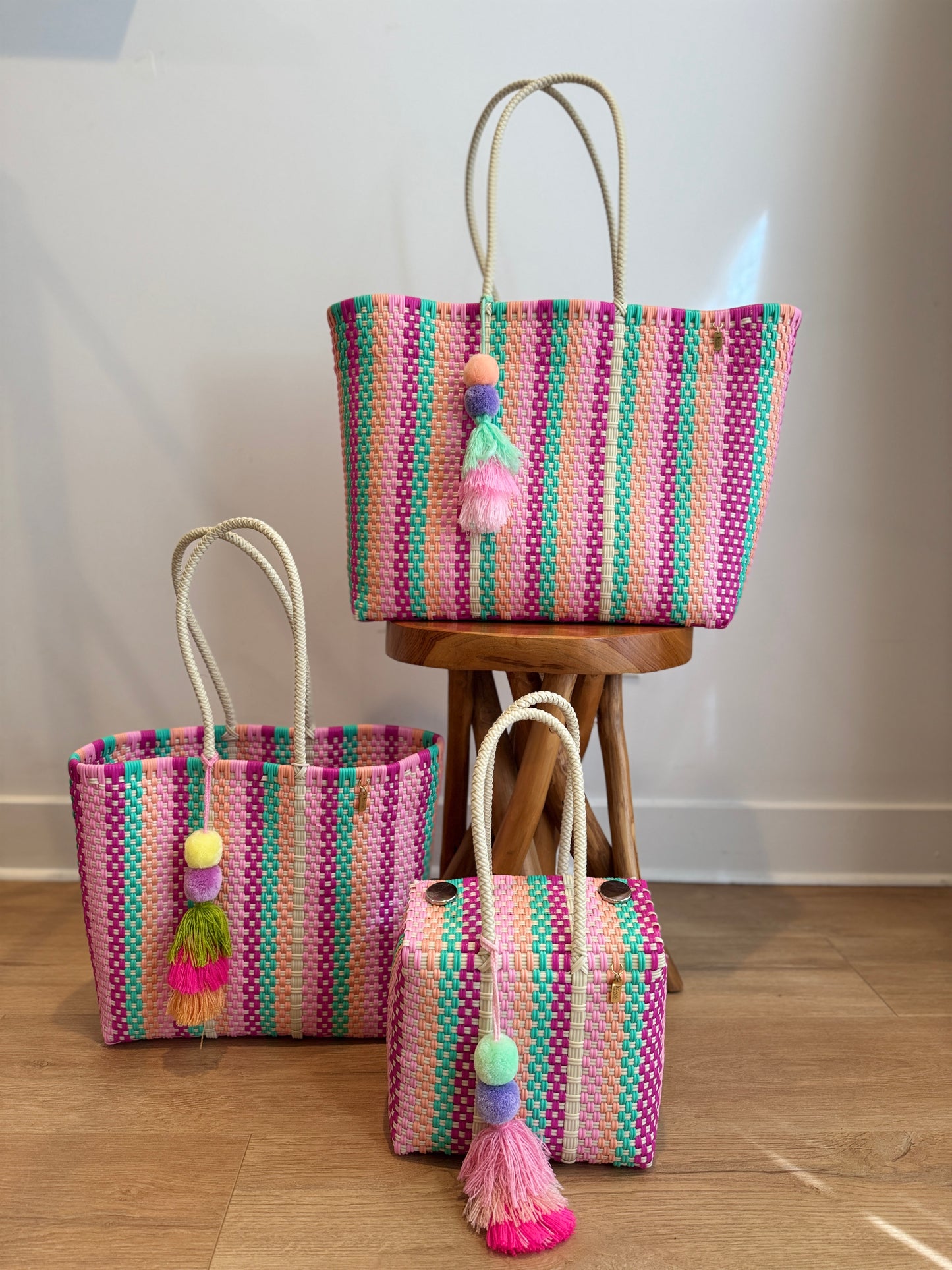 Playa Grande Tote  | Fiesta Stripe