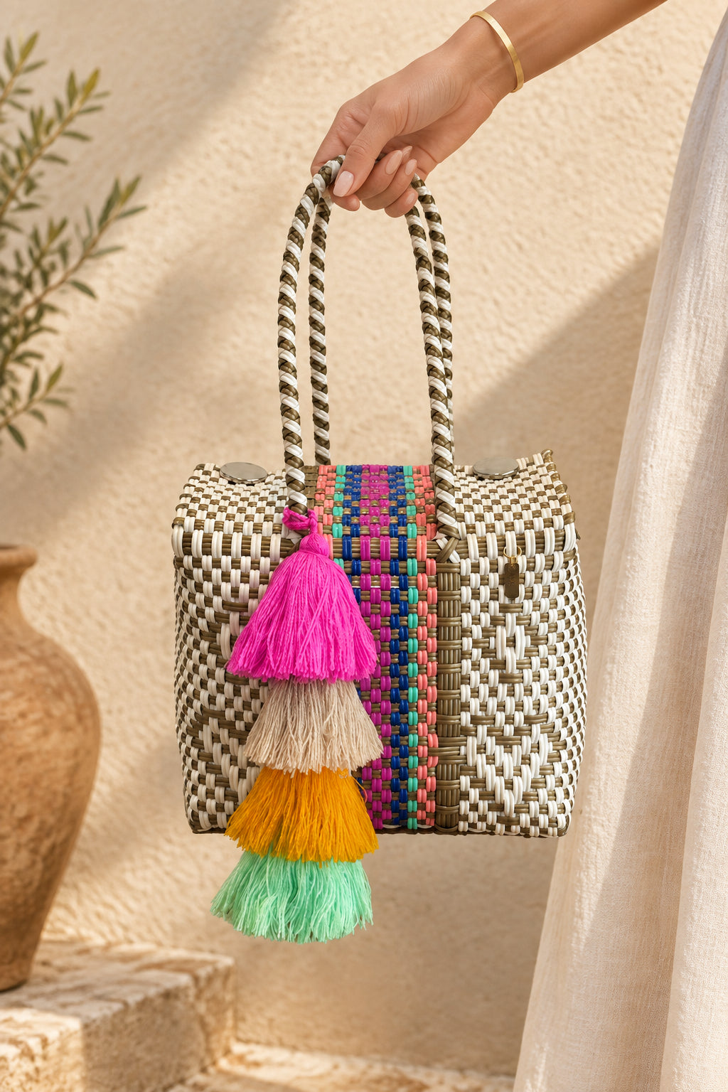 Mini Basket | Rainbow Heart Roads