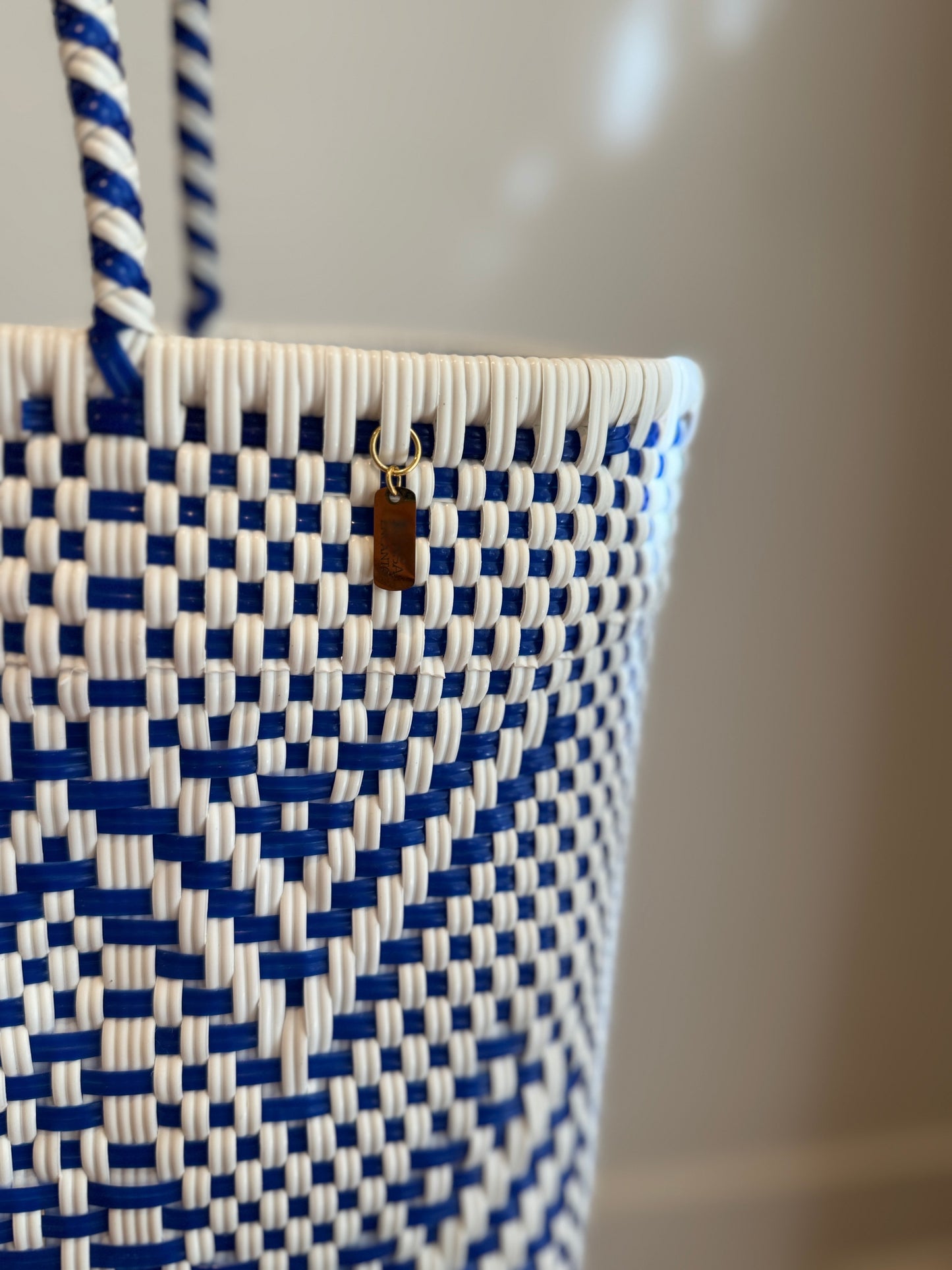 Playa Grande Tote  | Azure Chevron