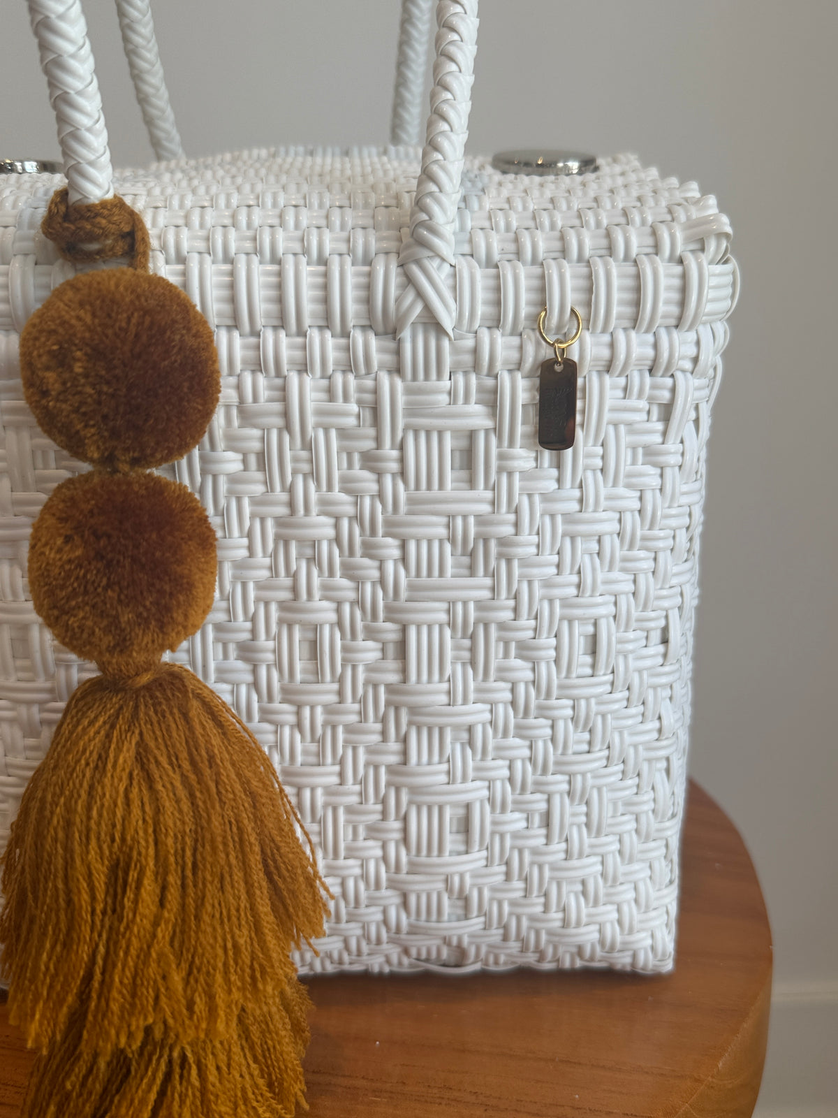 Mini Basket | White Sierra Diamond Weave
