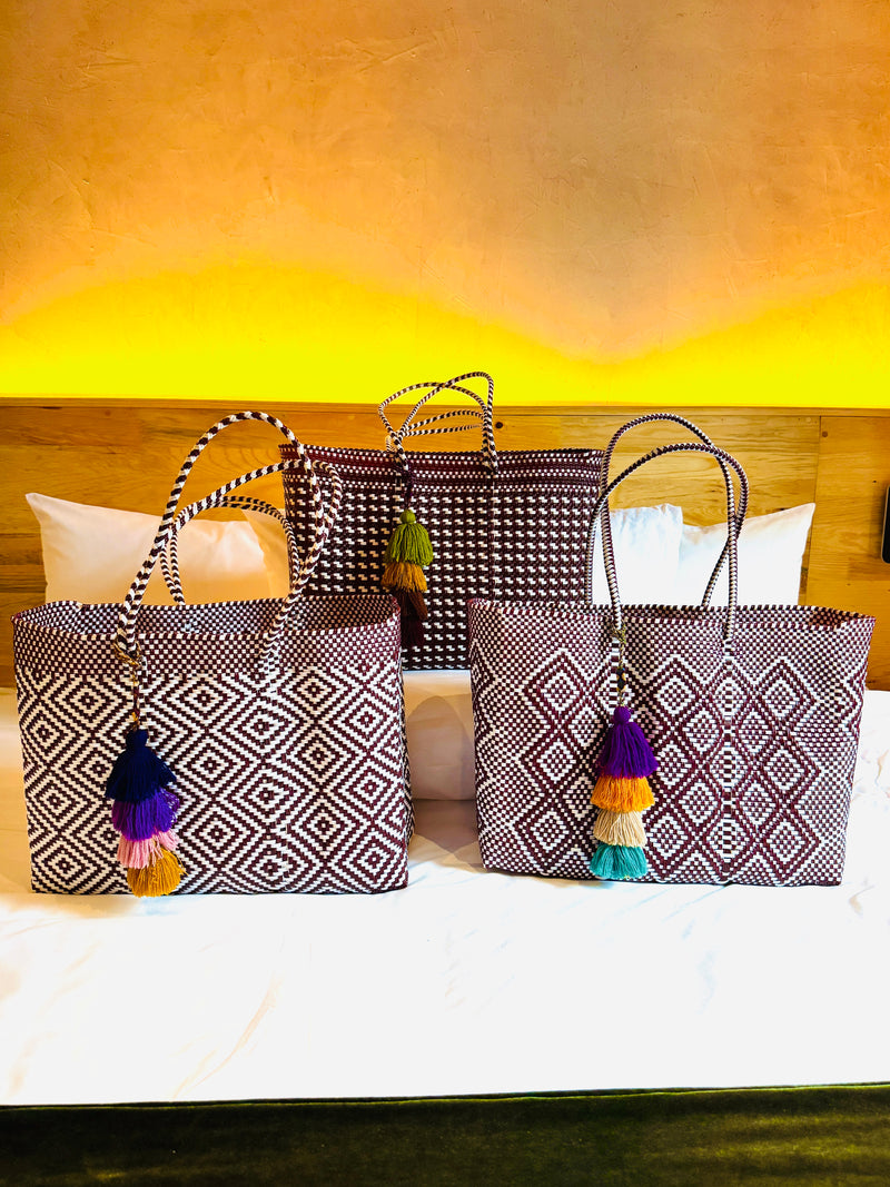 Valentina Mercado Tote | Sangria Alta Weave