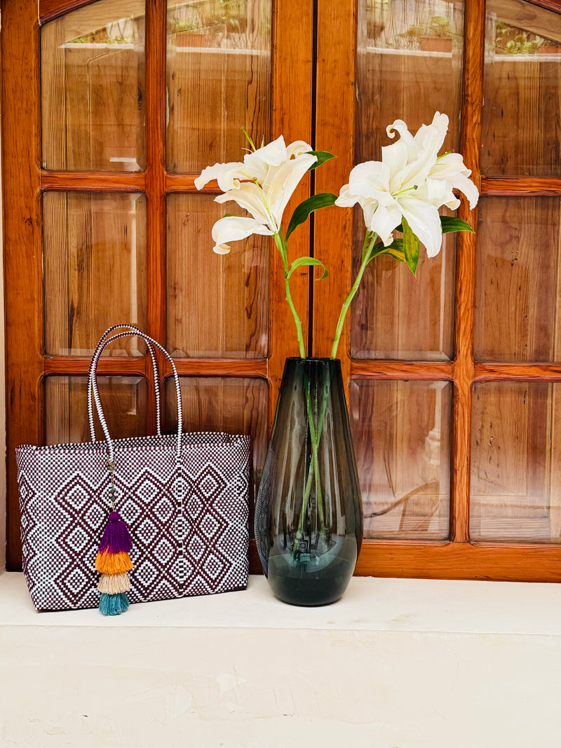 Valentina Mercado Tote Bag | Sangria Heritage Weave