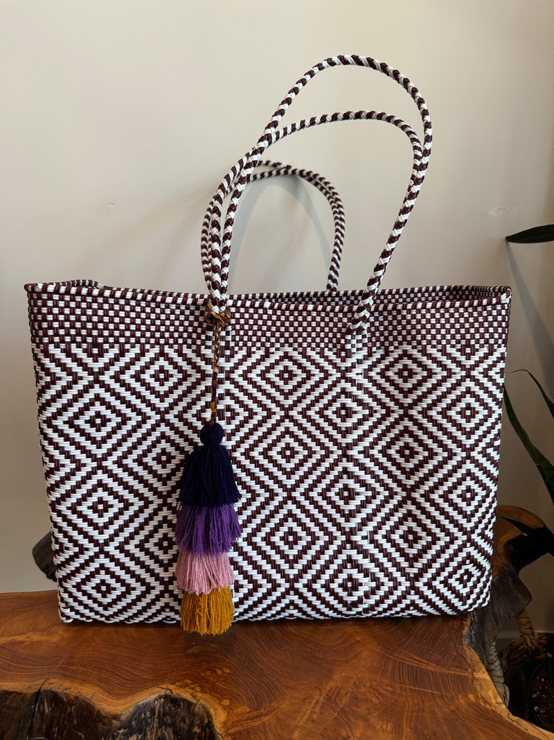 Valentina Mercado Tote | Sangria Alta Weave