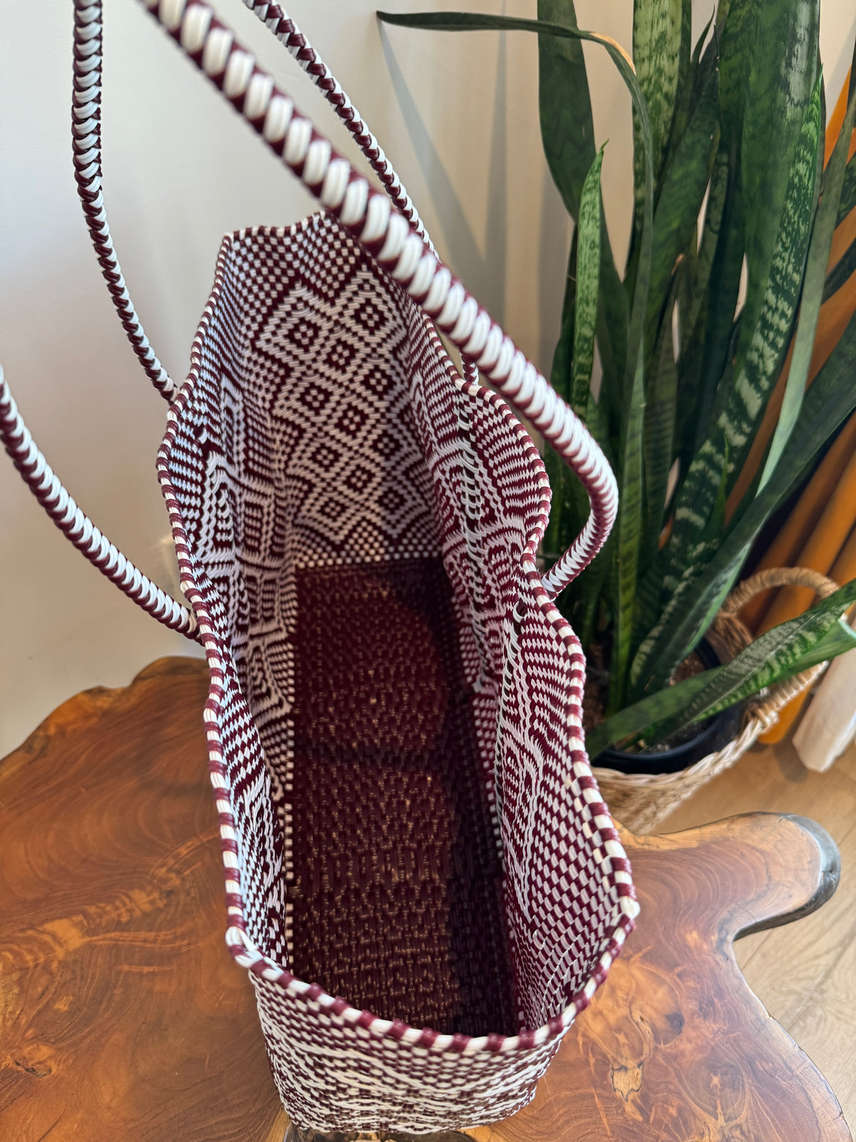 Valentina Mercado Tote Bag | Sangria Heritage Weave