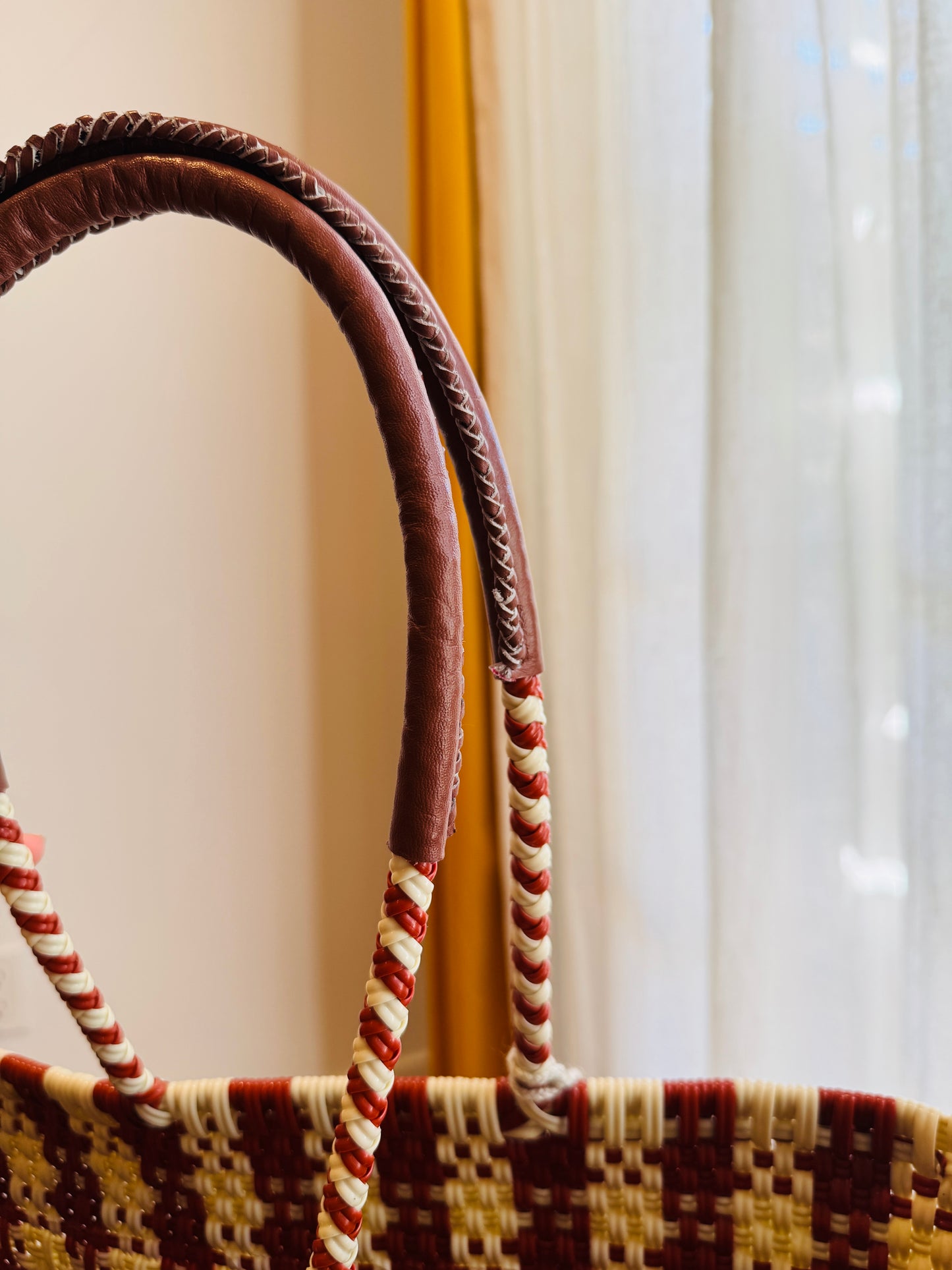 Camila Tote Bag w/ Leather Straps   | Large