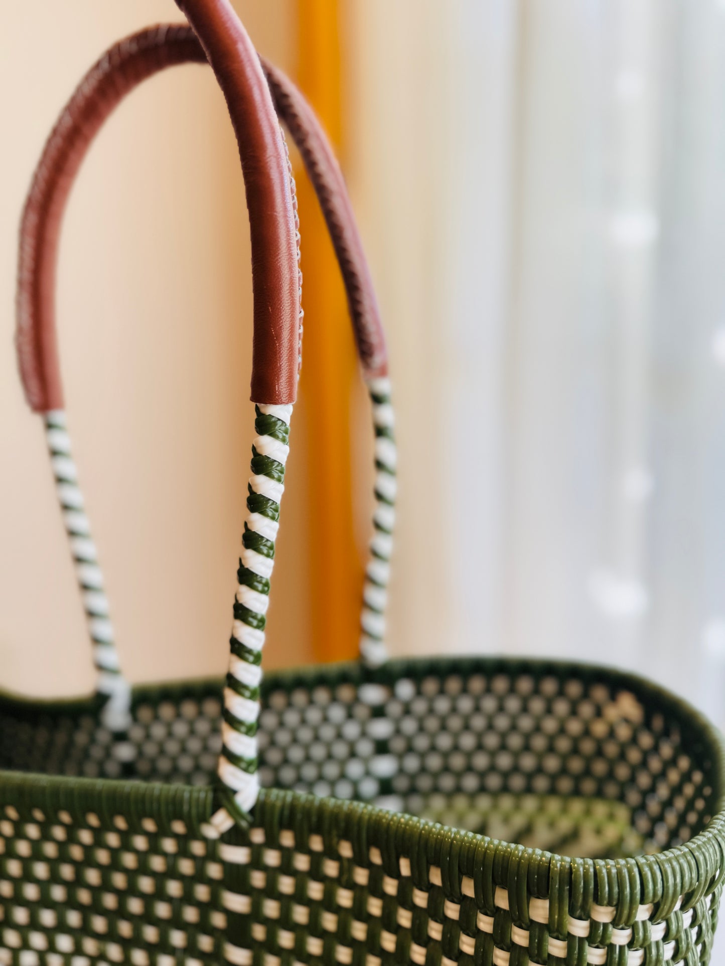 Camila Tote Bag w/ Leather Straps  | Large