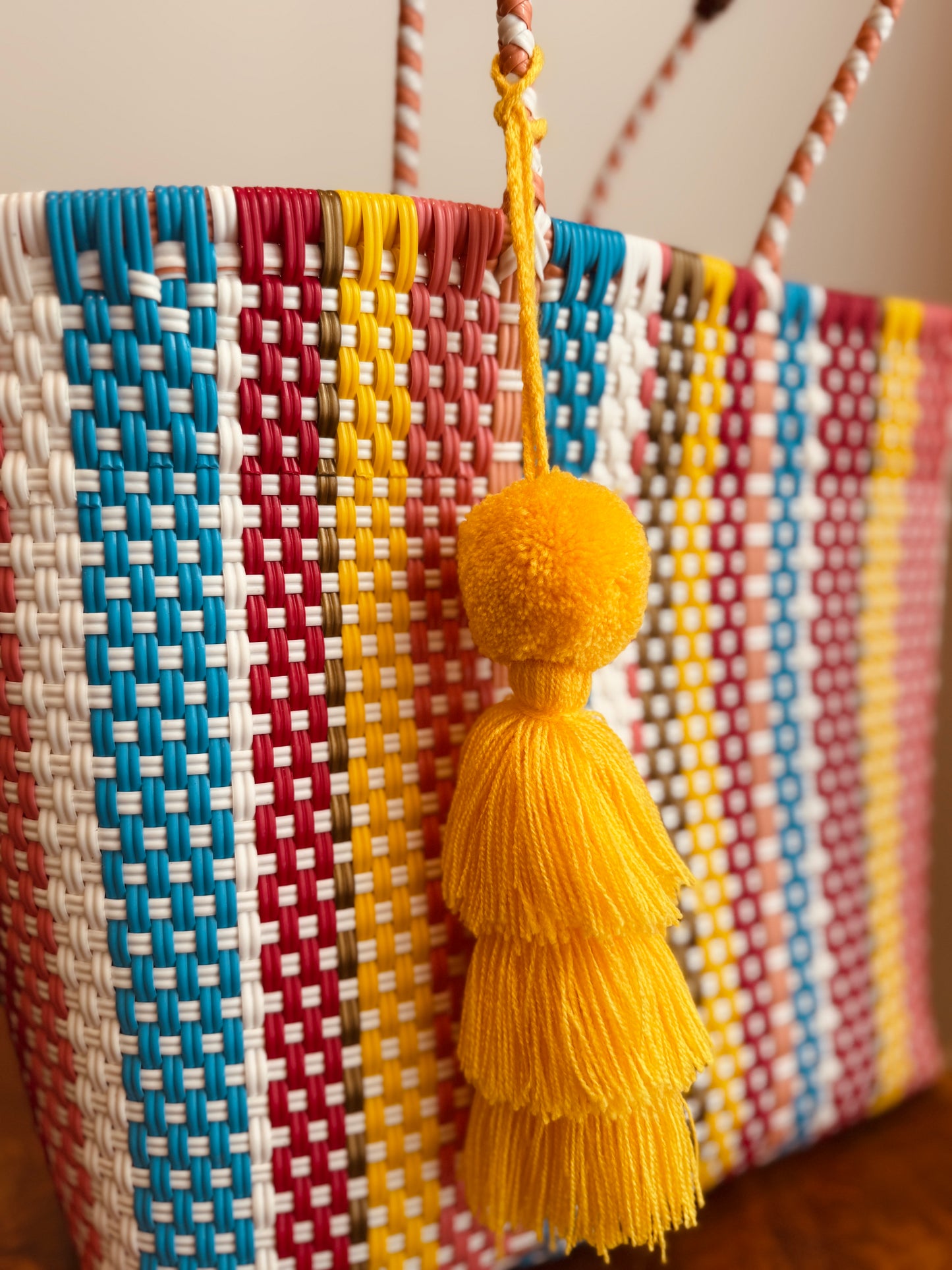 Camila Tote Bag w/ Leather Straps   | Large