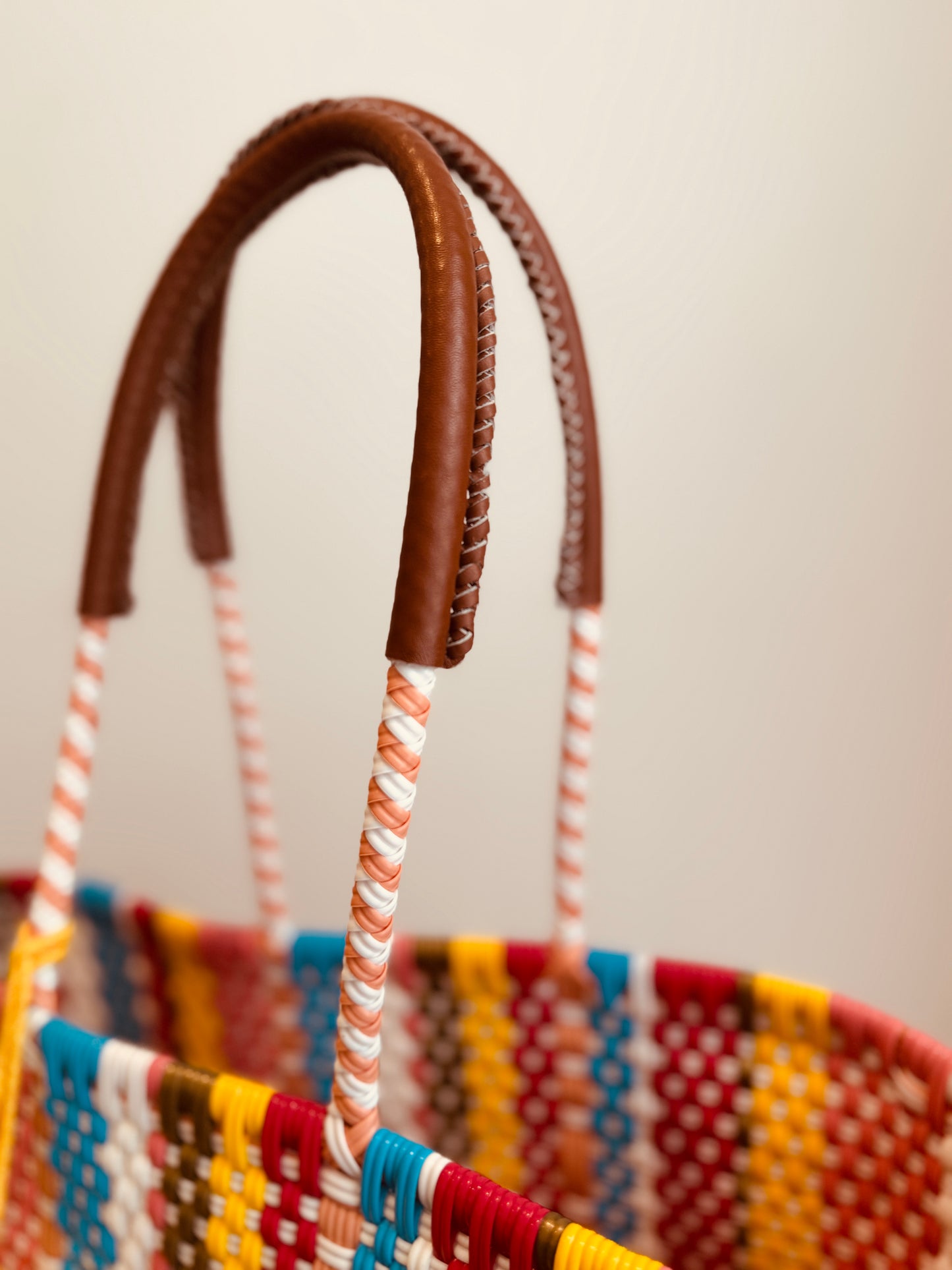 Camila Tote Bag w/ Leather Straps   | Large