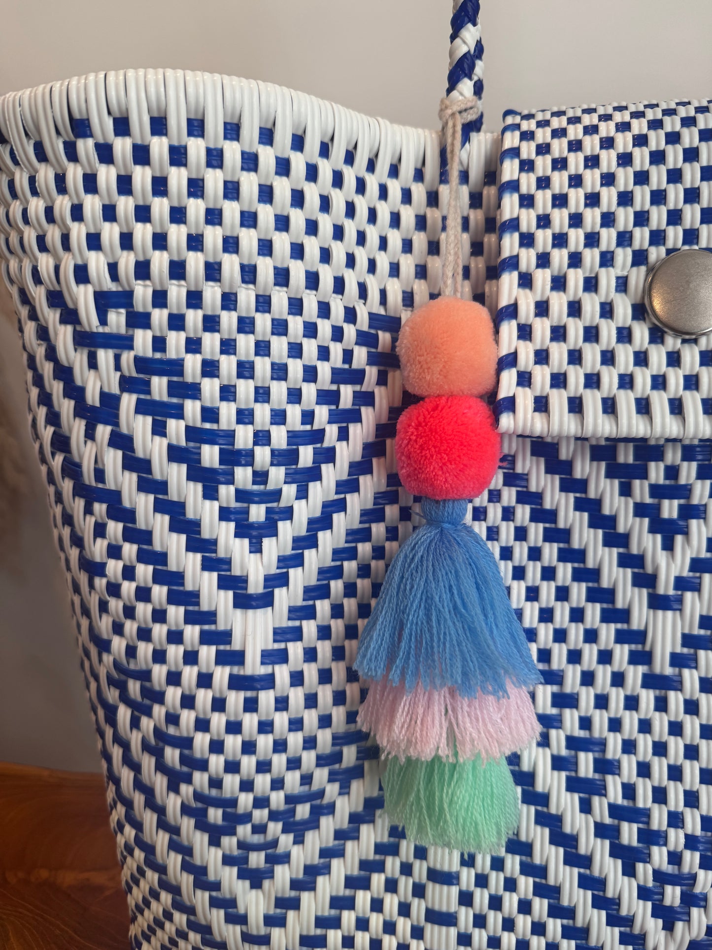 Playa Grande Tote  | Azure Chevron