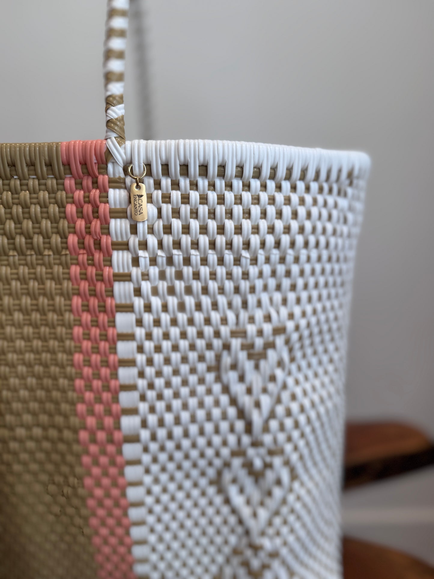 Classic Tote | Peach Sand Hearts