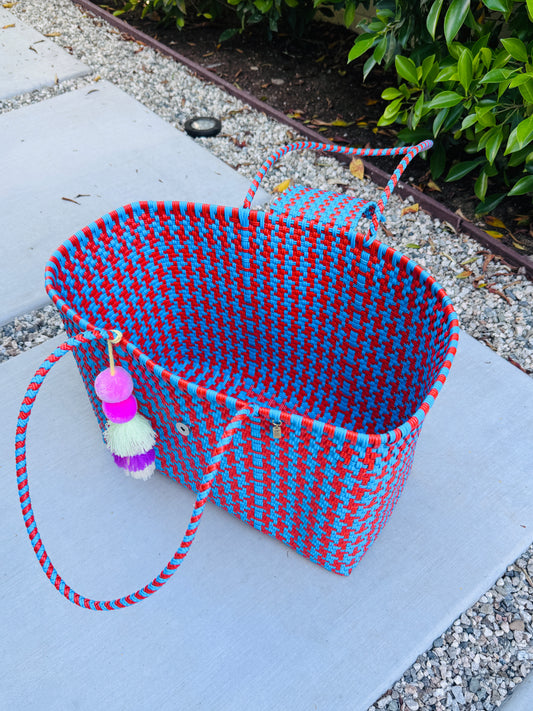 Playa Grande Tote | Sunset Azul Geometric